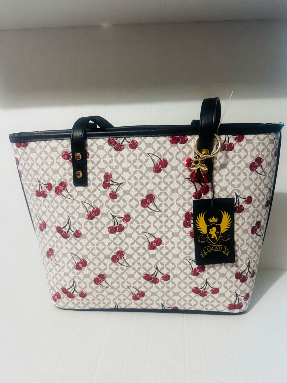 Cherry print tote bag BNWT